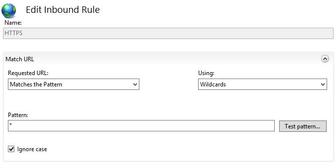 IIS add new rule